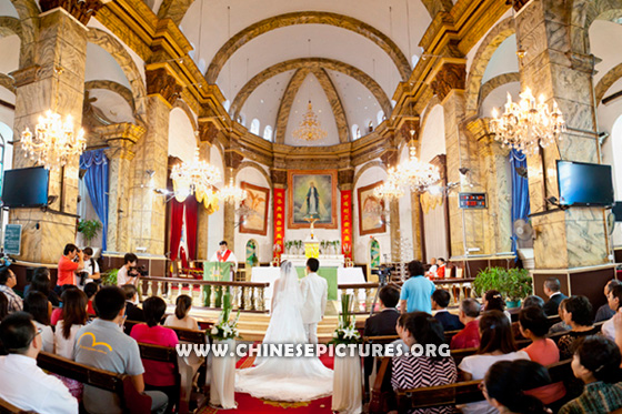 Chinese Wedding in Cathedral